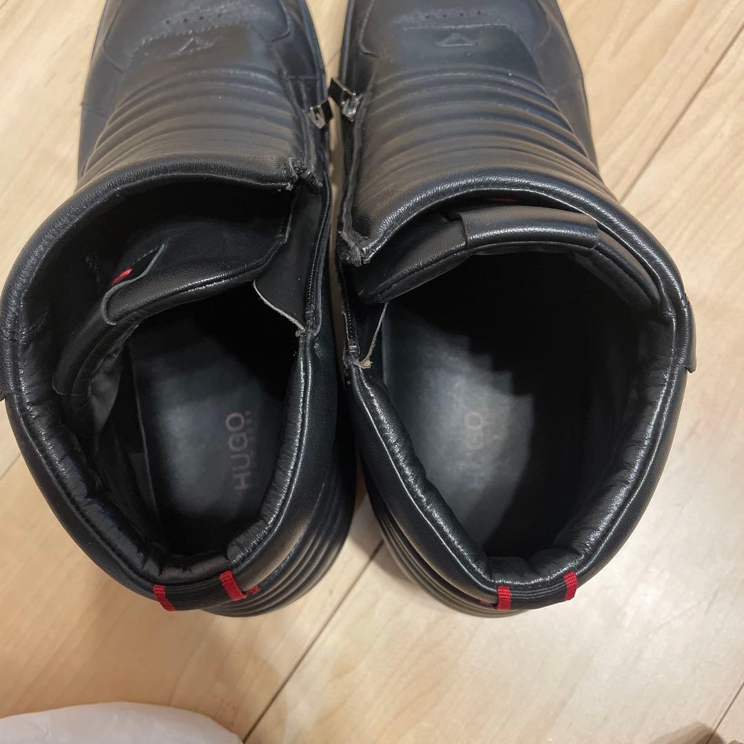 り*き様 HUGO BOSS レザースニーカー　EU44 US11