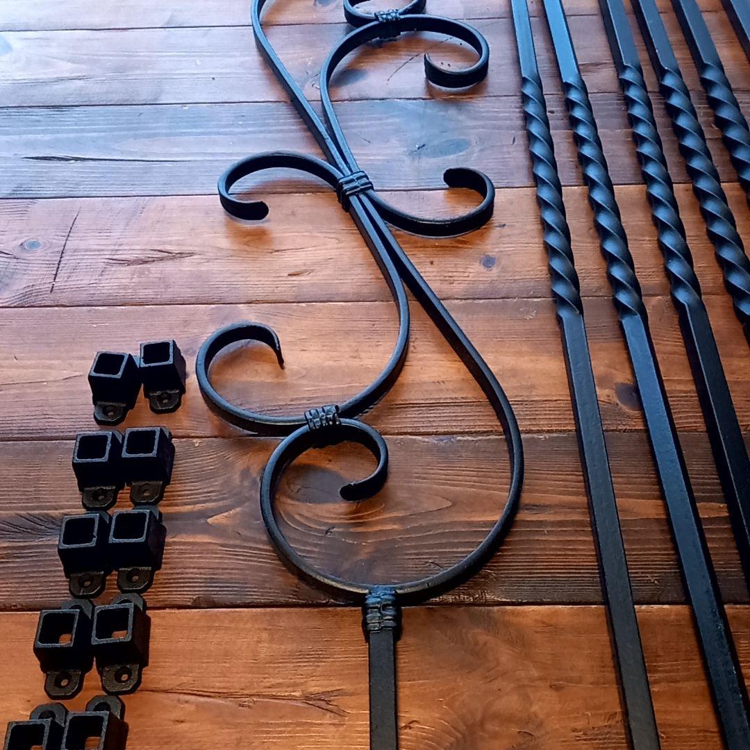 専用‼️アイアン手すり　格子　デザイン　セット　ブラック　黒