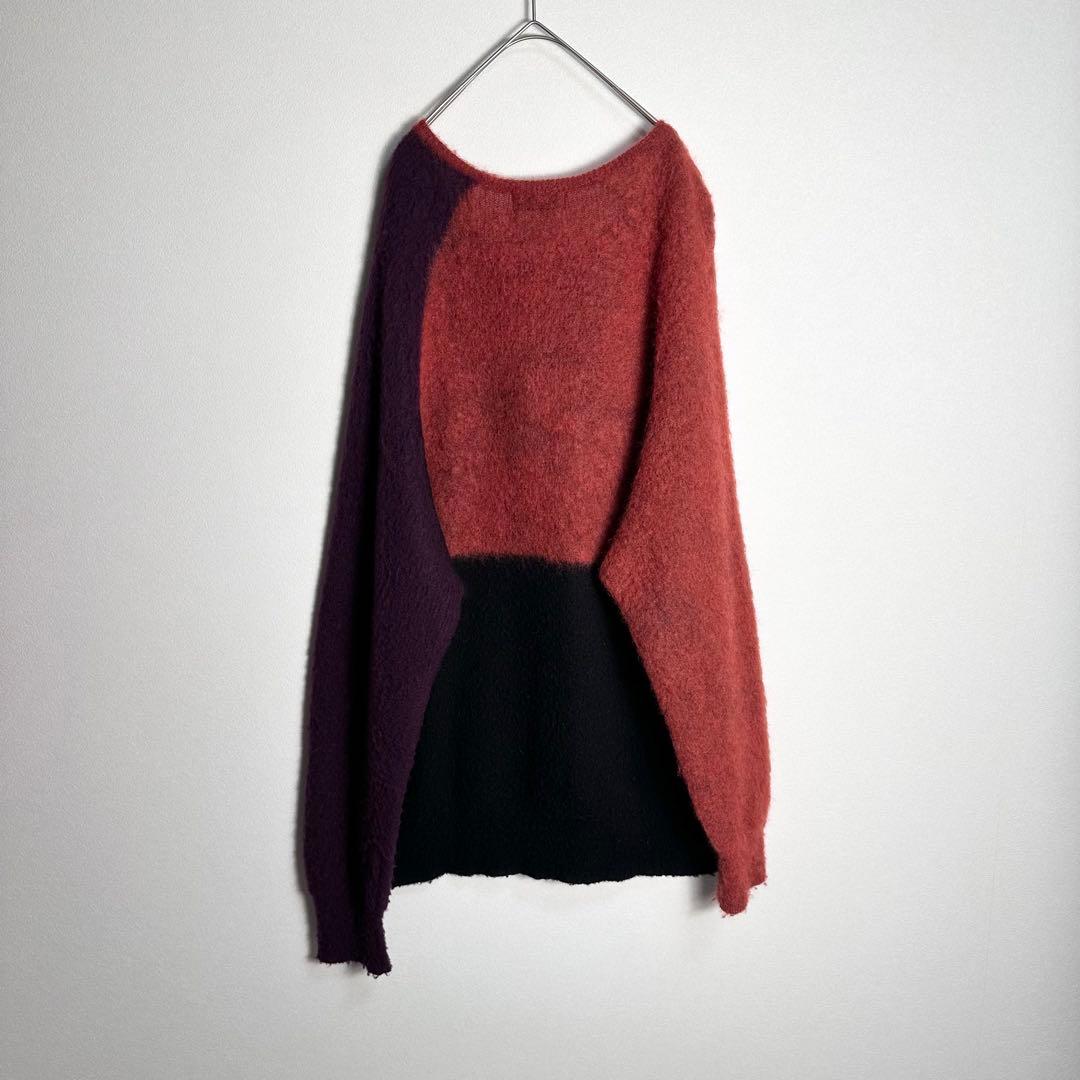 【極希少】サイト　ヨウジヤマモト　セーター　モヘヤ　ニット　アシンメトリー　 L