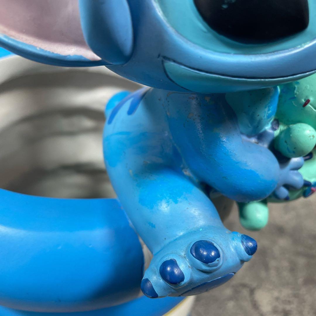 希少　セトクラフト　スティッチ　傘立て ディズニー　ひび割れあり