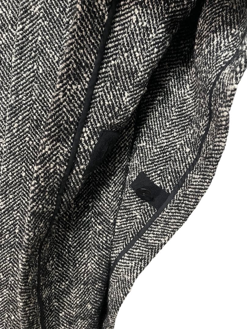 2022aw ヨウジヤマモト ワイズ y's 変形アシンメトリー ポンチョコート