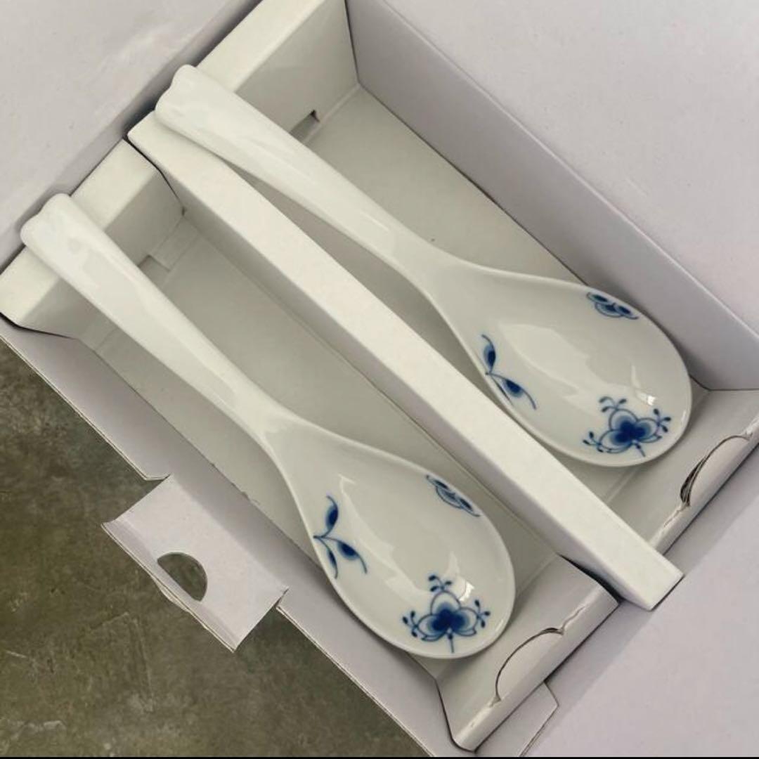 新品⭐️ロイヤルコペンハーゲン ブルーパルメッテ スプーン2本 ⭐️希少⭐️国内未発売