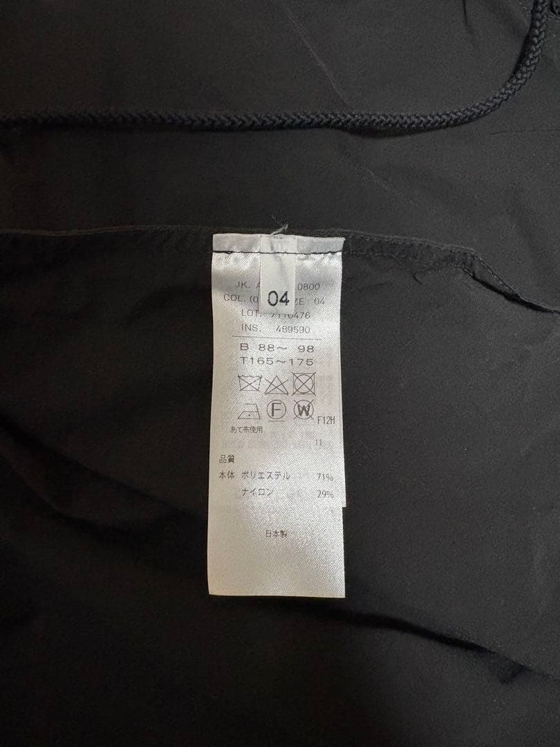 24aw AIR WEATHER SHORT MODS COAT 黒 04