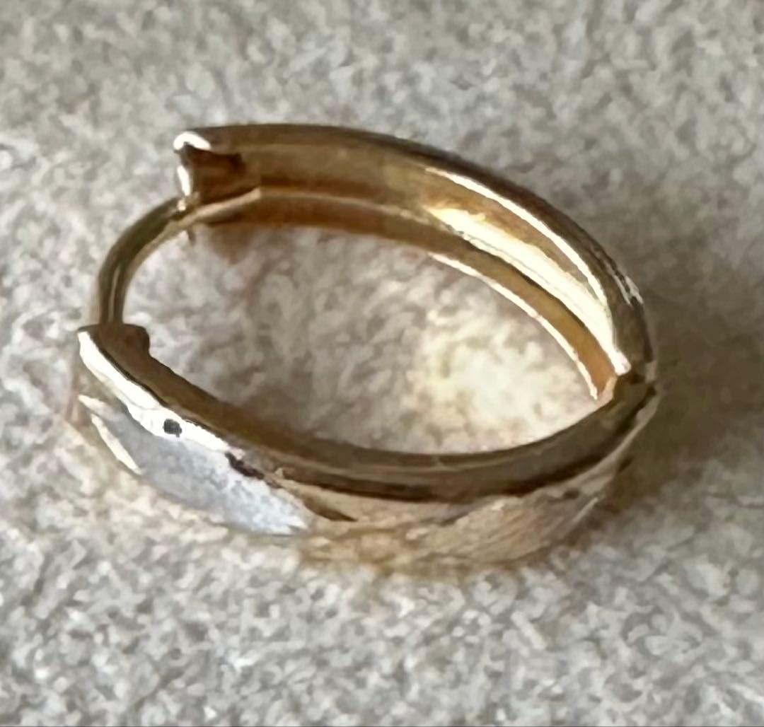 みー様　K14刻印あり 上品フープピアス片耳用14金