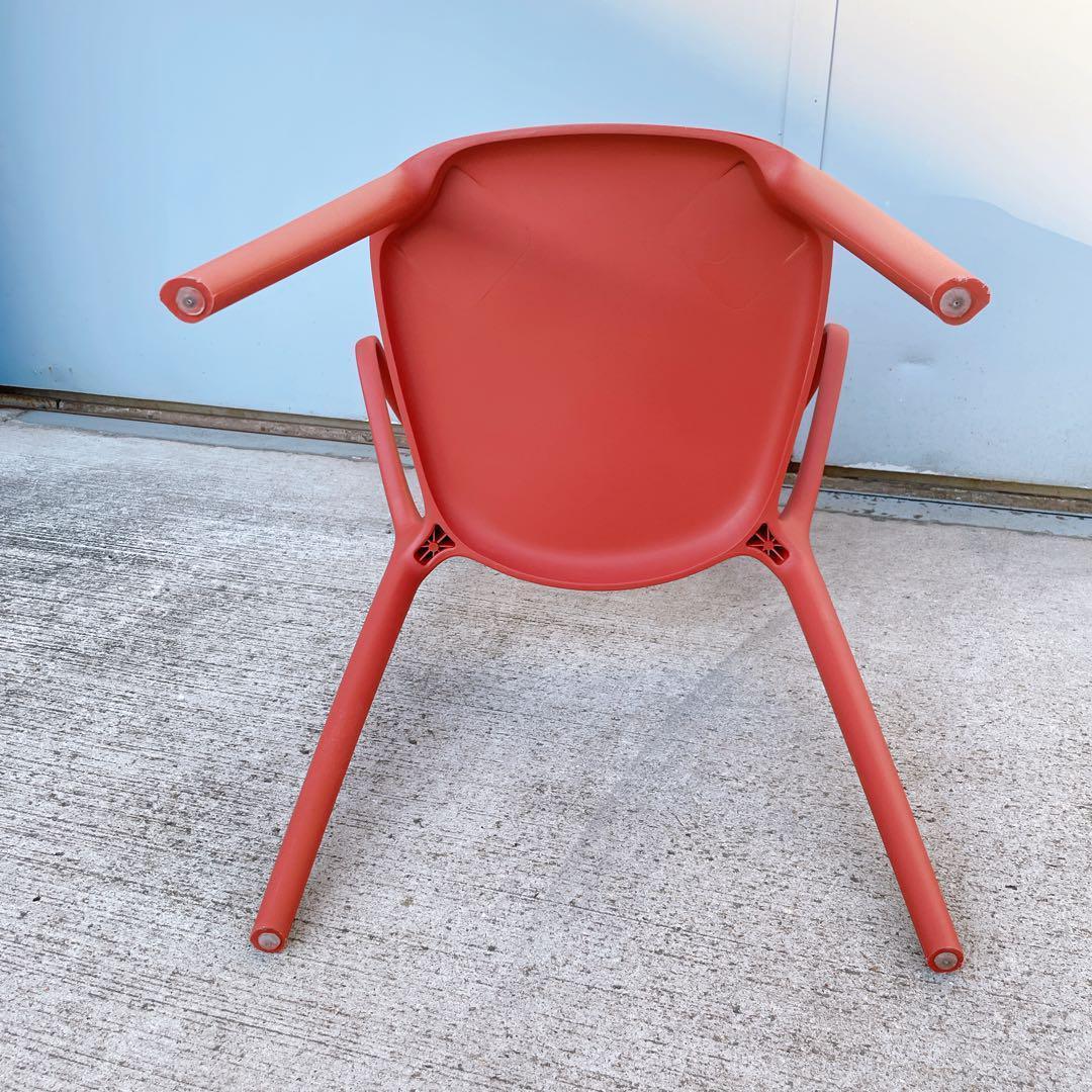 【訳あり未使用品】CHERRY エルパソ ダイニングチェア レッド 2脚セット②