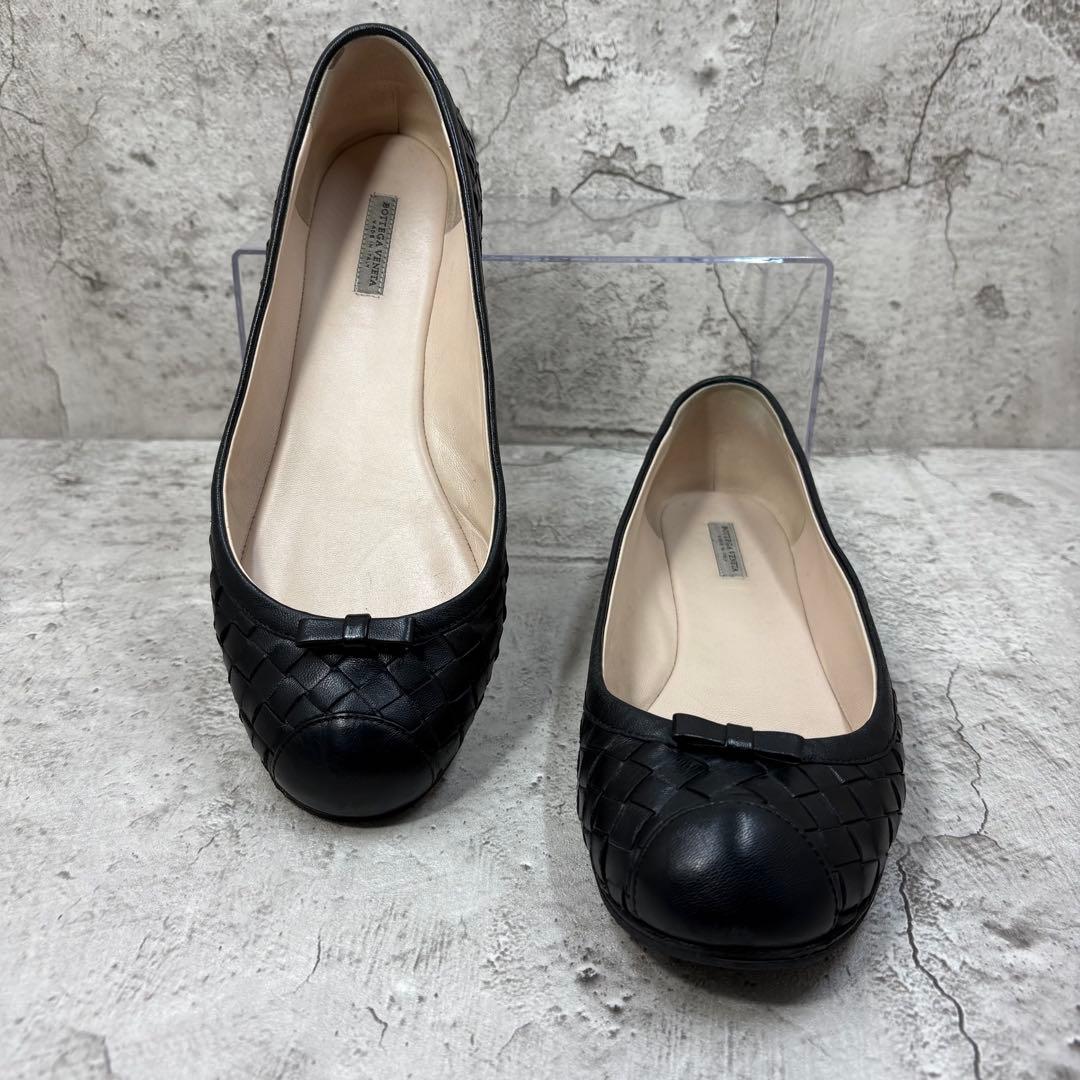 BOTTEGA VENETA イントレチャート フラットパンプス 36 1/2