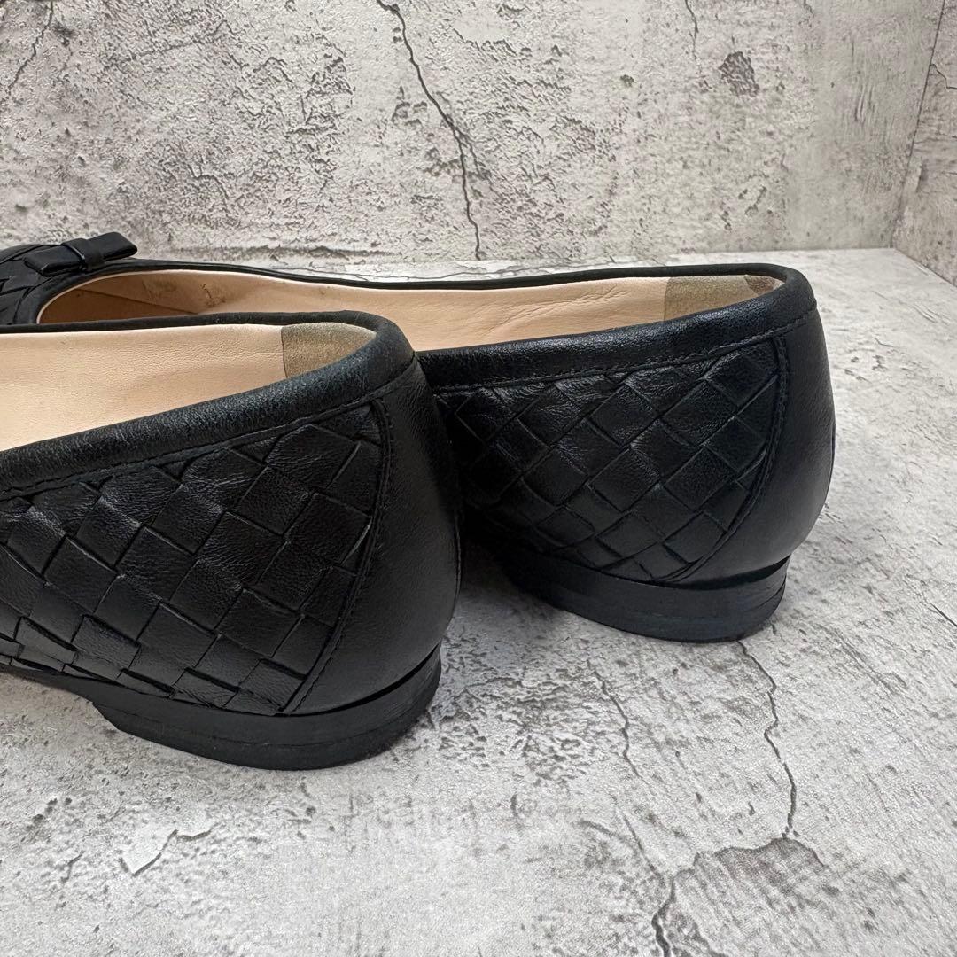 BOTTEGA VENETA イントレチャート フラットパンプス 36 1/2
