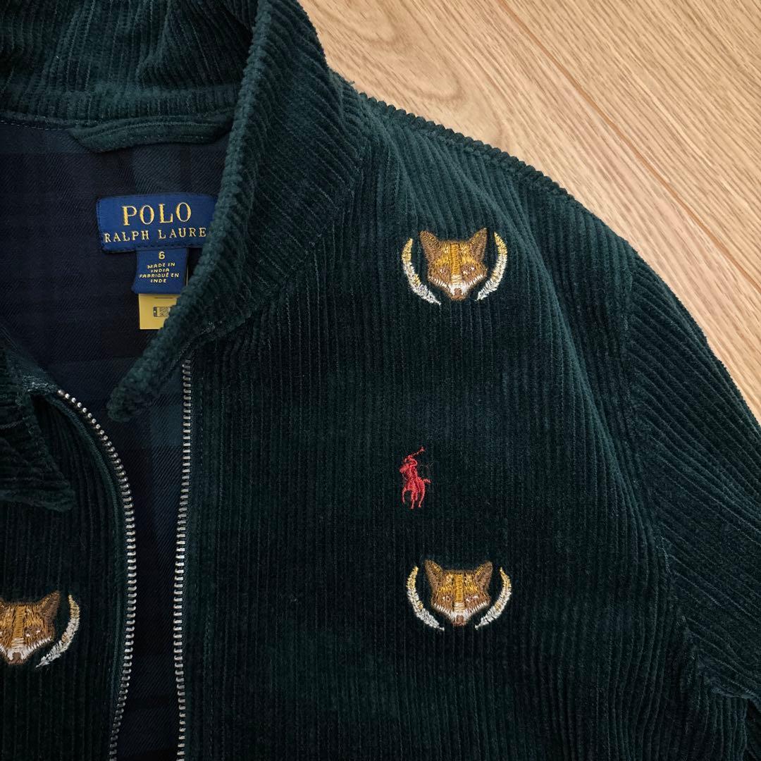 ポロ　ラルフローレン　キッズ　120㎝　ダークグリーン コーデュロイジャケット