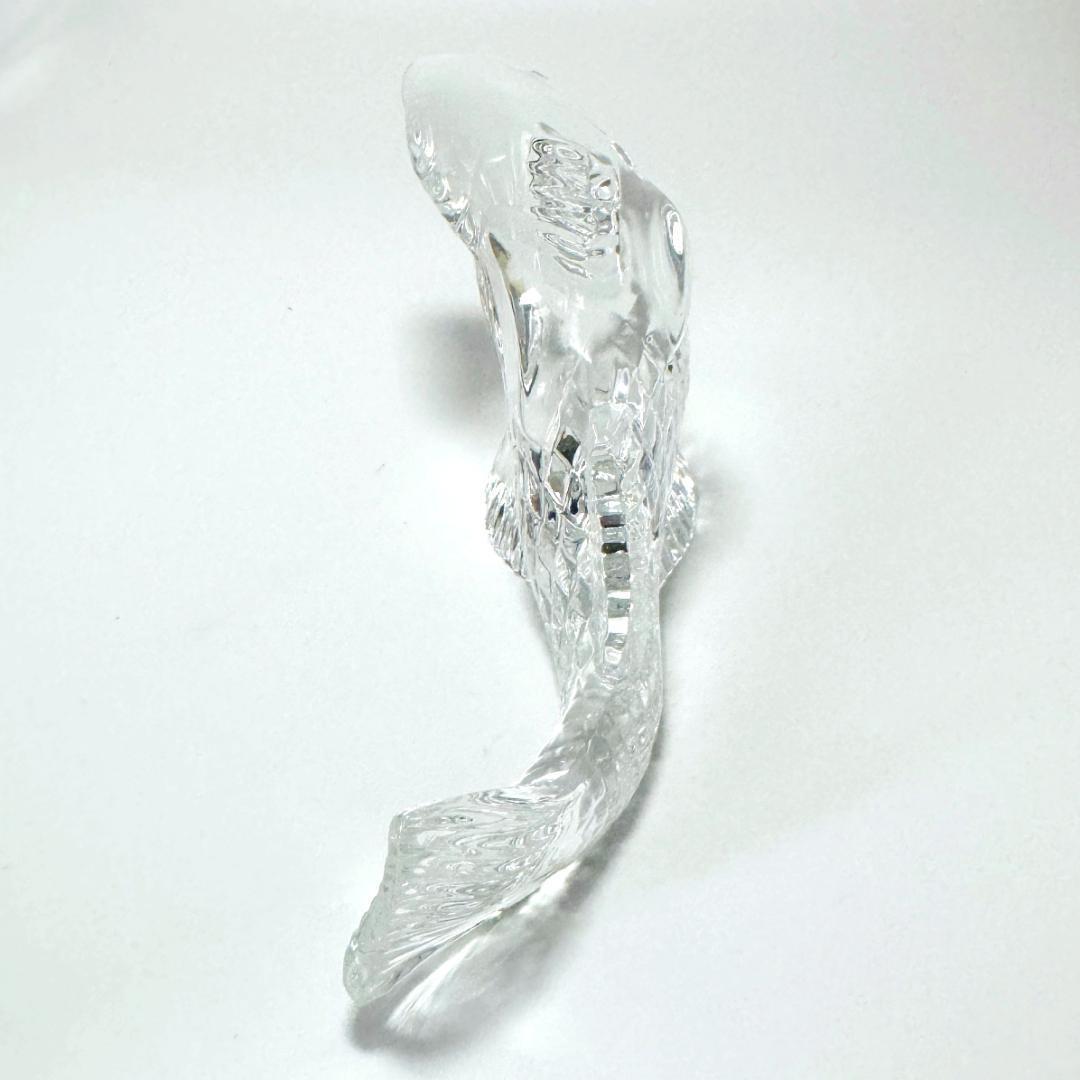 【バカラ】動物 鯉 置物 インテリア★美品★幸運/開運