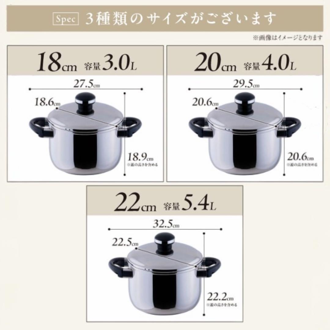 宮崎製作所 オブジェ シチューポット 22㎝ スチームプレート付 Miyaco