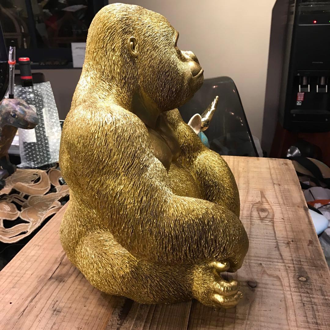 ゴールドゴリラ 置物 約30cm 人気ブランドKARE プレゼントに❤️