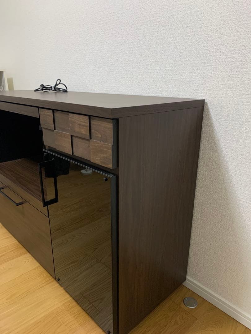 COLK 120 COUNTER ダークブラウン 食器棚