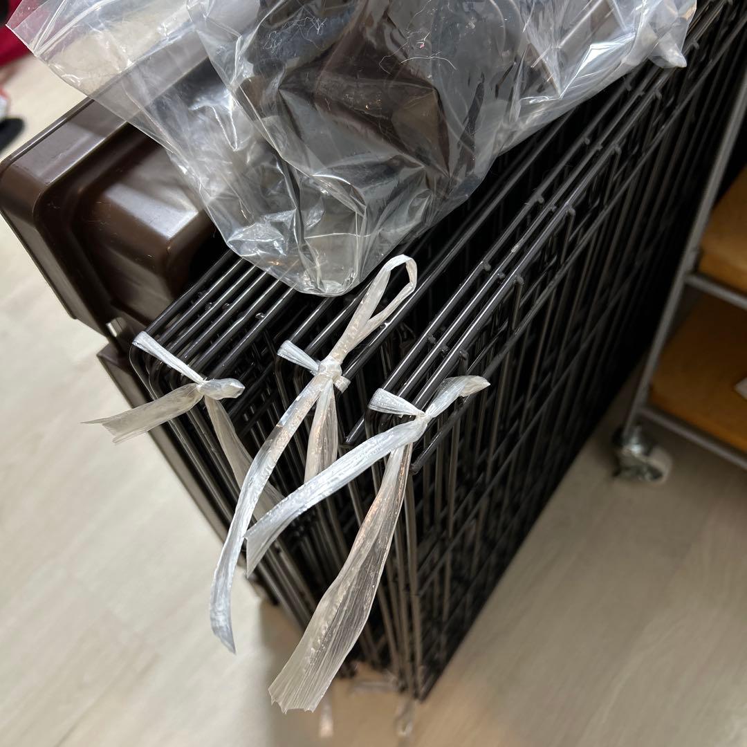 アイリスオーヤマ　コンビネーションサークル　3段　棚付き　キャットケージ　犬猫用