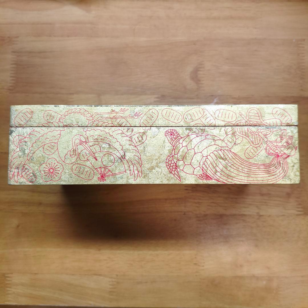 ​【本金箔】水晶院 宝当箱 四神・恵比寿 縁起物 お宝箱 ジュエリーケース　①