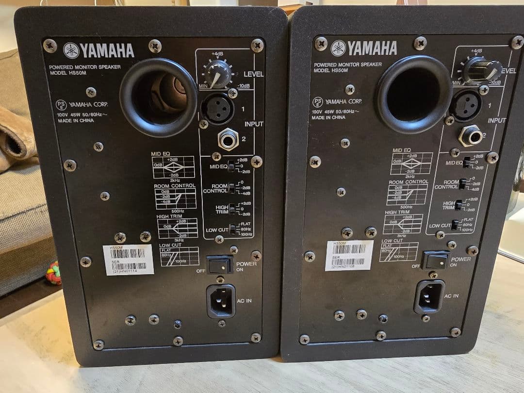 YAMAHA HS50M ペア CANAREケーブル セット