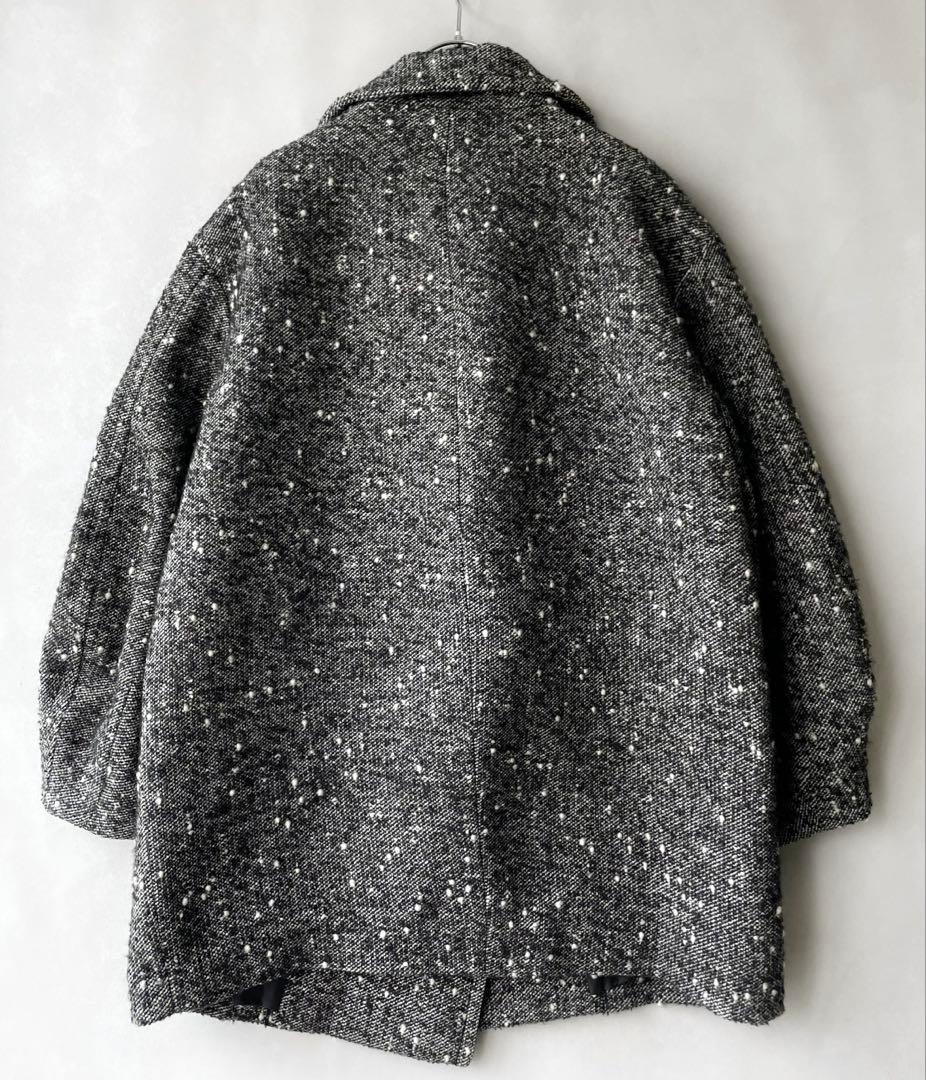 極美品✨エストネーション　23AW 6.8万　ツイードネップコクーンコート　36
