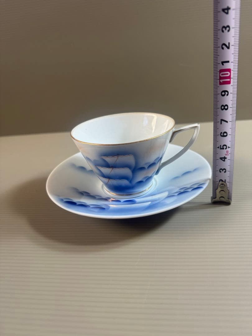 1539 深川製磁　カップ3&ソーサー6  時代物