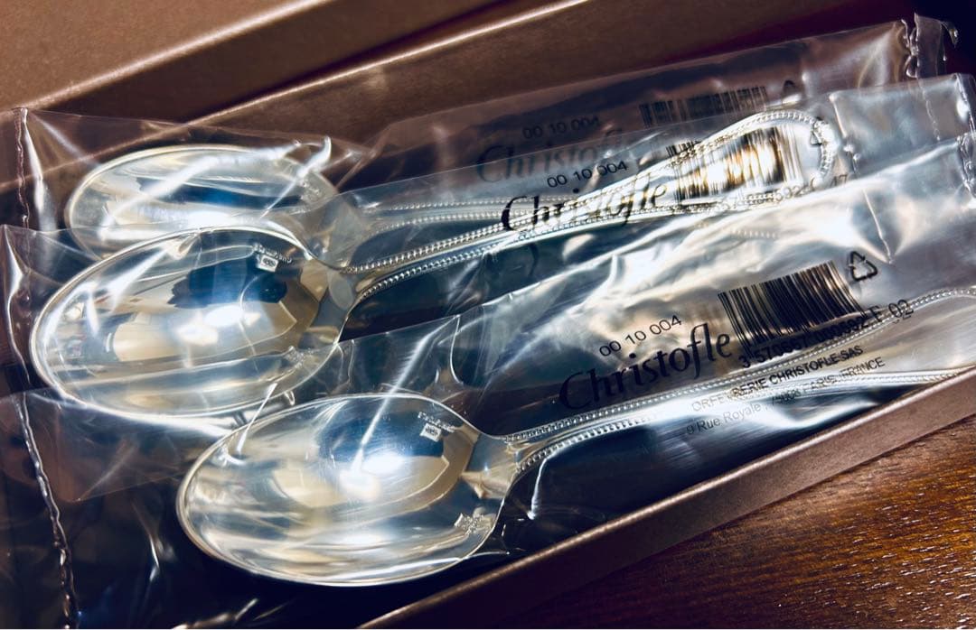 Cristofle クリストフル　銀製　シルバー　ティースプーン　 3客