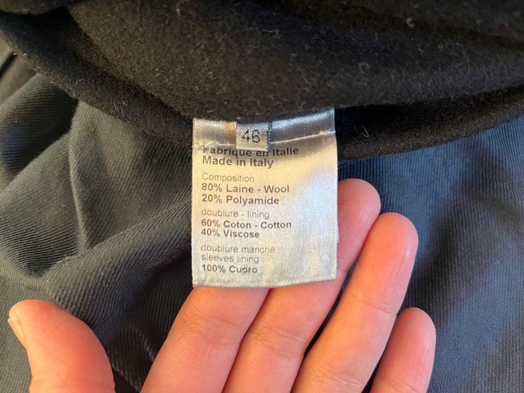 DIOR HOMME ディオールオム ブラック ダッフルコート