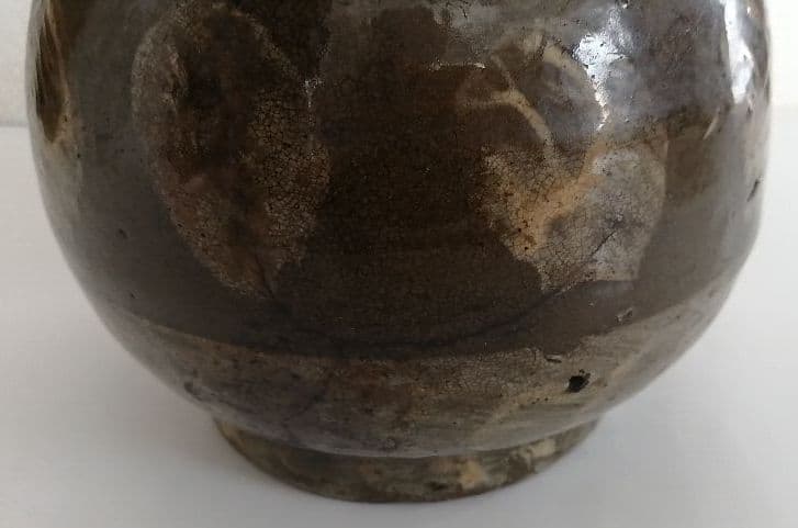 中期唐津　打ち刷毛目文瓶