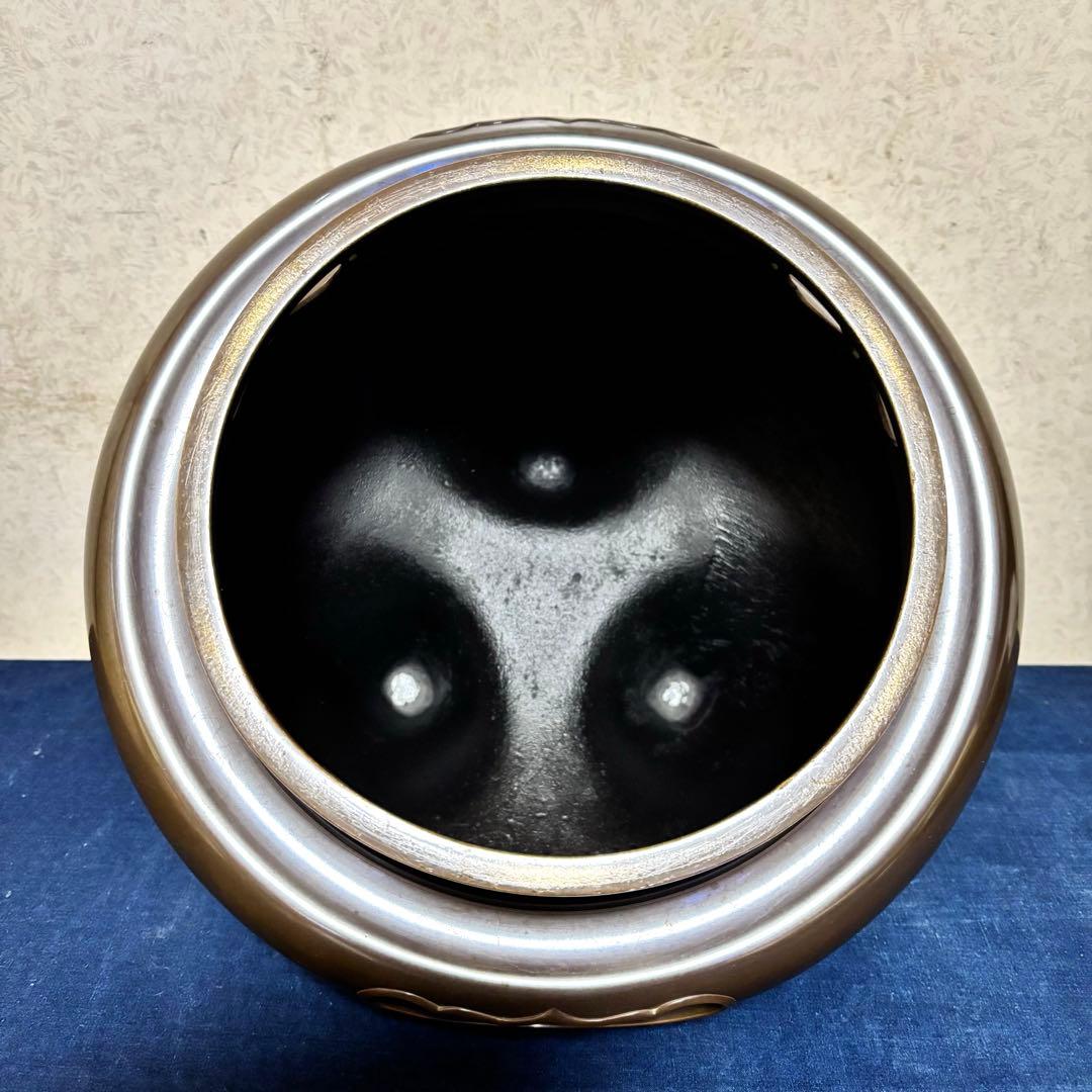 風炉/茶釜/電熱器/唐銅朝鮮風炉釜/野々田製電熱器/敷板/茶道具/お点前道具