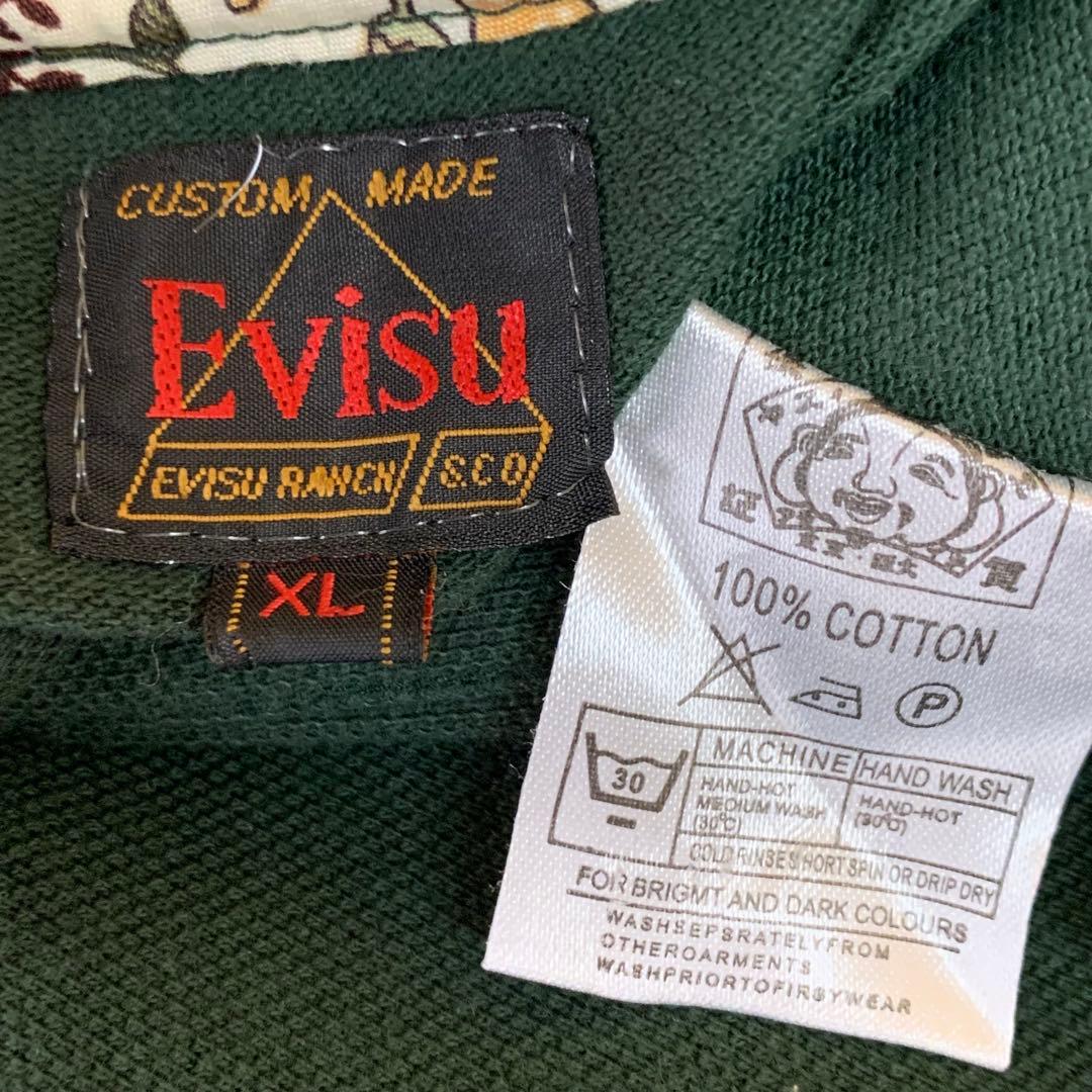 エヴィス　Ｅvisu プリント　ポロシャツ　オールド