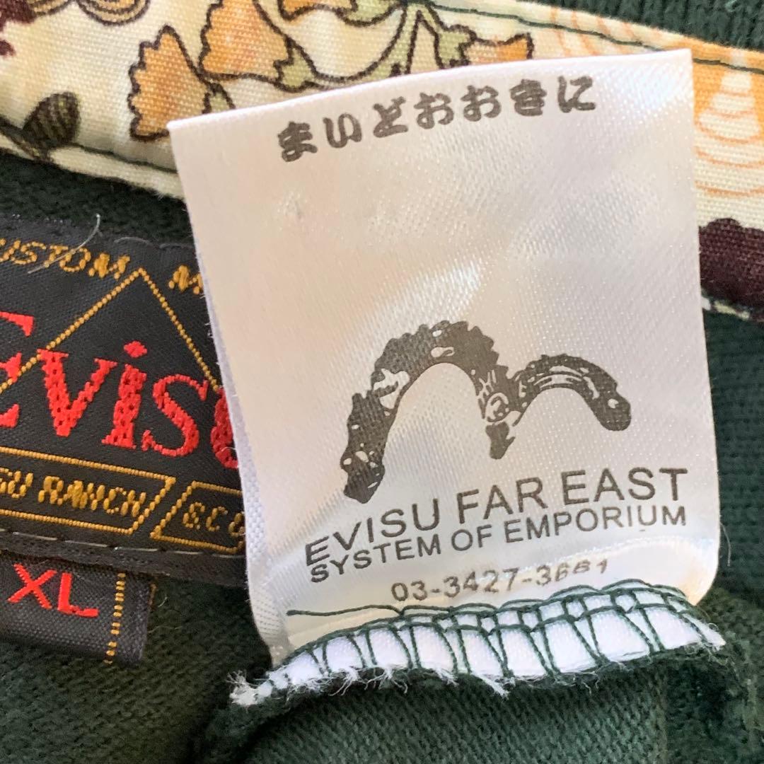 エヴィス　Ｅvisu プリント　ポロシャツ　オールド