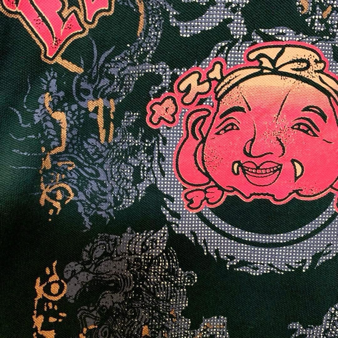 エヴィス　Ｅvisu プリント　ポロシャツ　オールド