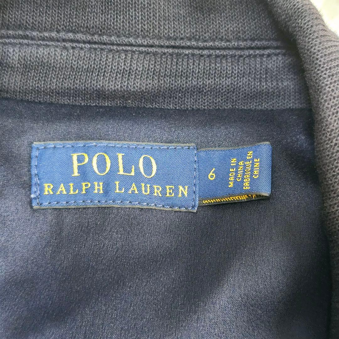 ポロラルフローレン　テーラードジャケット　紺ブレ　金ボタン　ロゴ刺繍