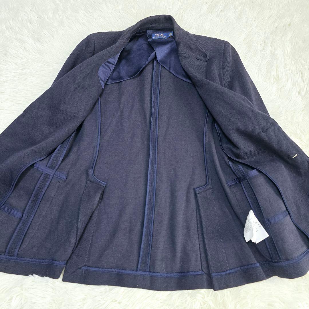 ポロラルフローレン　テーラードジャケット　紺ブレ　金ボタン　ロゴ刺繍