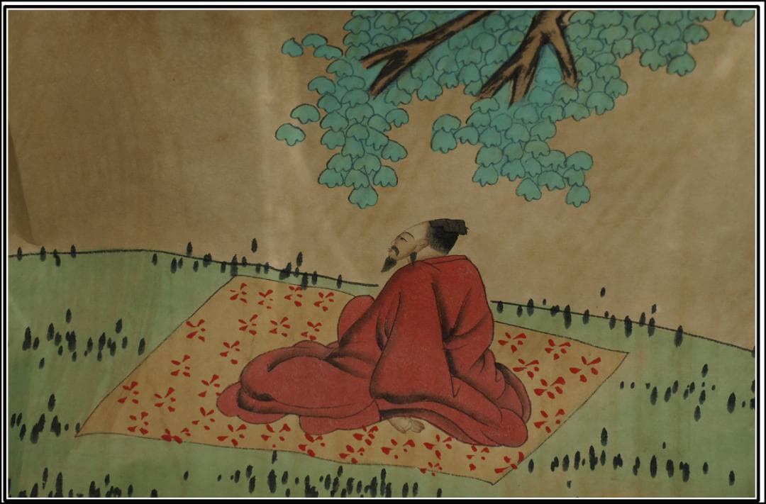 中国清時代の人物図　肉筆絵　激安骨董品 古美術 BD092A2-3