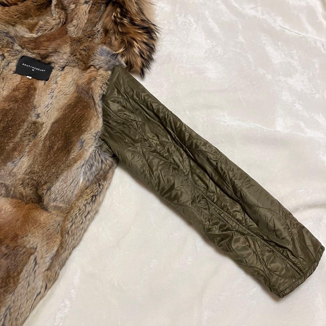 BEATING HEART モッズコート リアルファー ライナー付き 2way