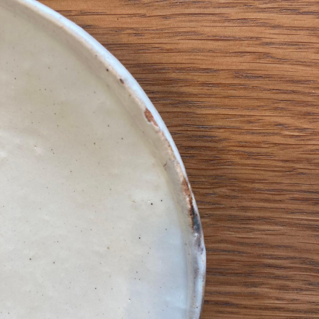 花岡 隆　粉引 楕円皿 ４枚セット