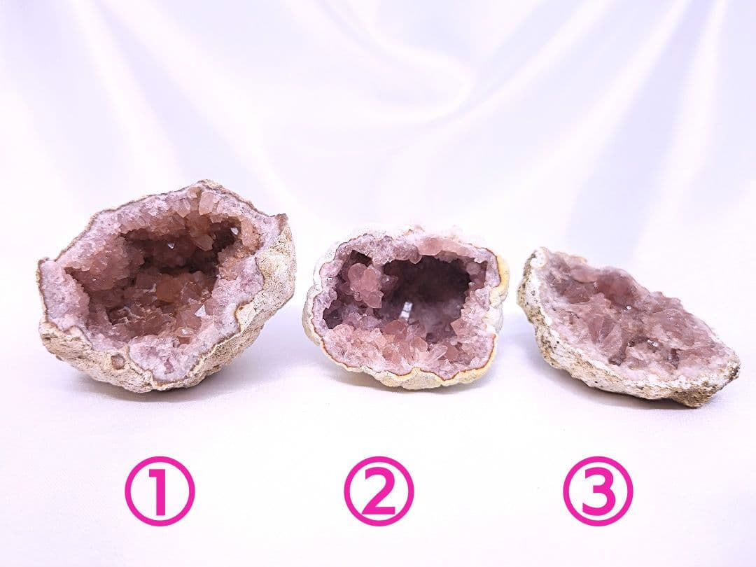 高品質　アルゼンチン産　ピンクアメジスト　ジオード　原石　標本　③