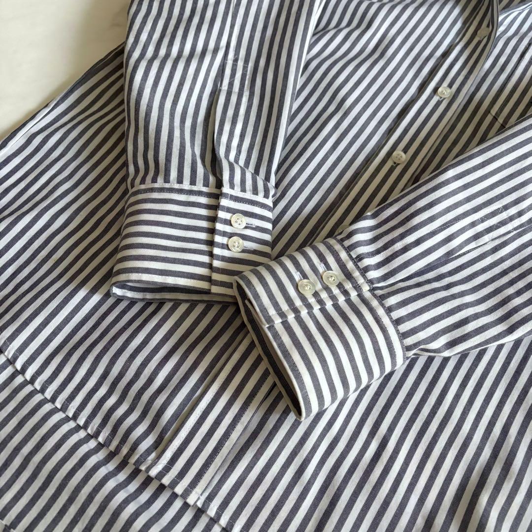 セブンテン ストライプ シャツ エンブレム刺繍