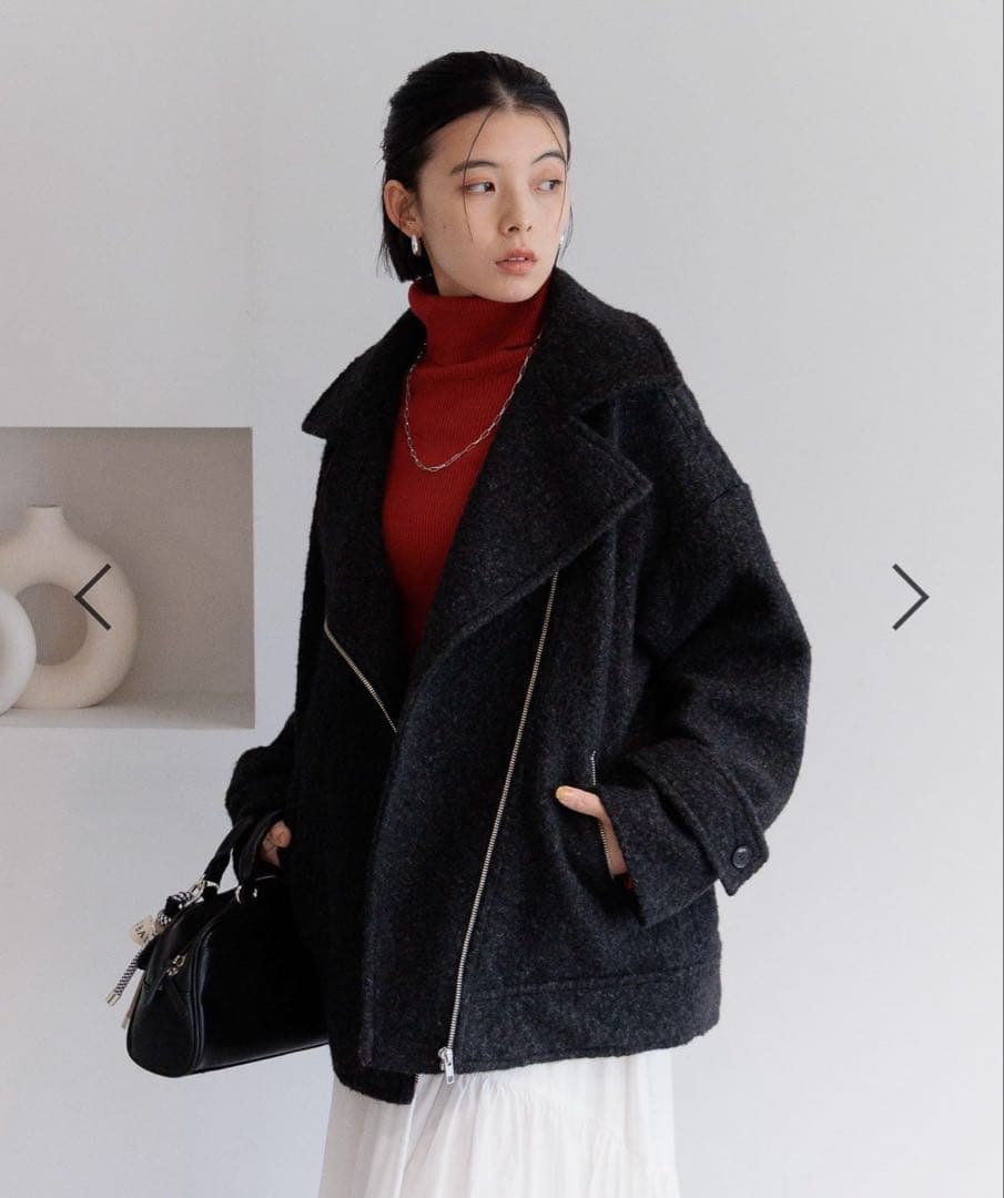 【新品未使用】BAYFROW ウーリーライダースコート