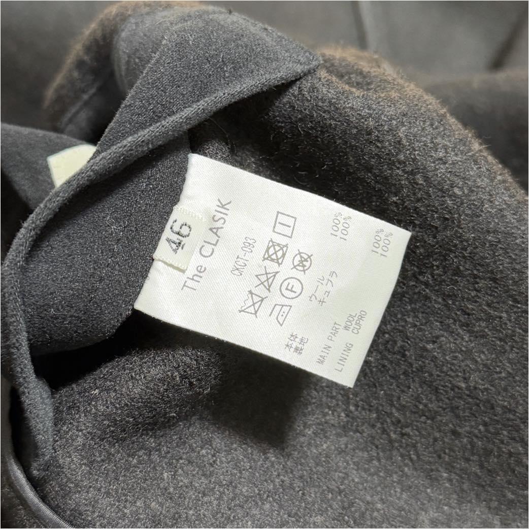 The CLASIK 24AW ドンキーコート ウールコート ブラック