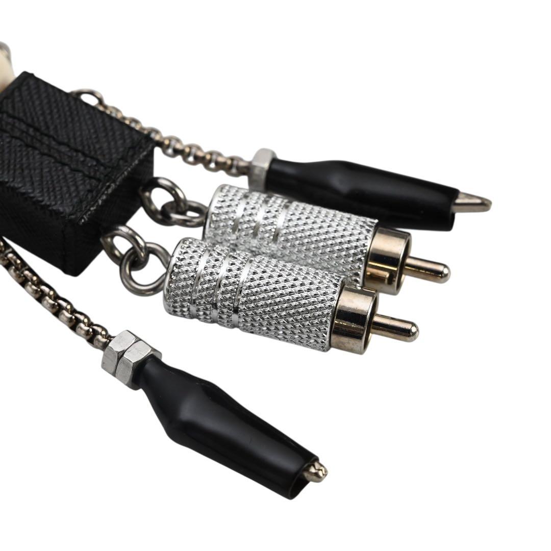 【極美品】プラダ　ロボット　キーホルダー　キーリング　ストラップ　サフィアーノ