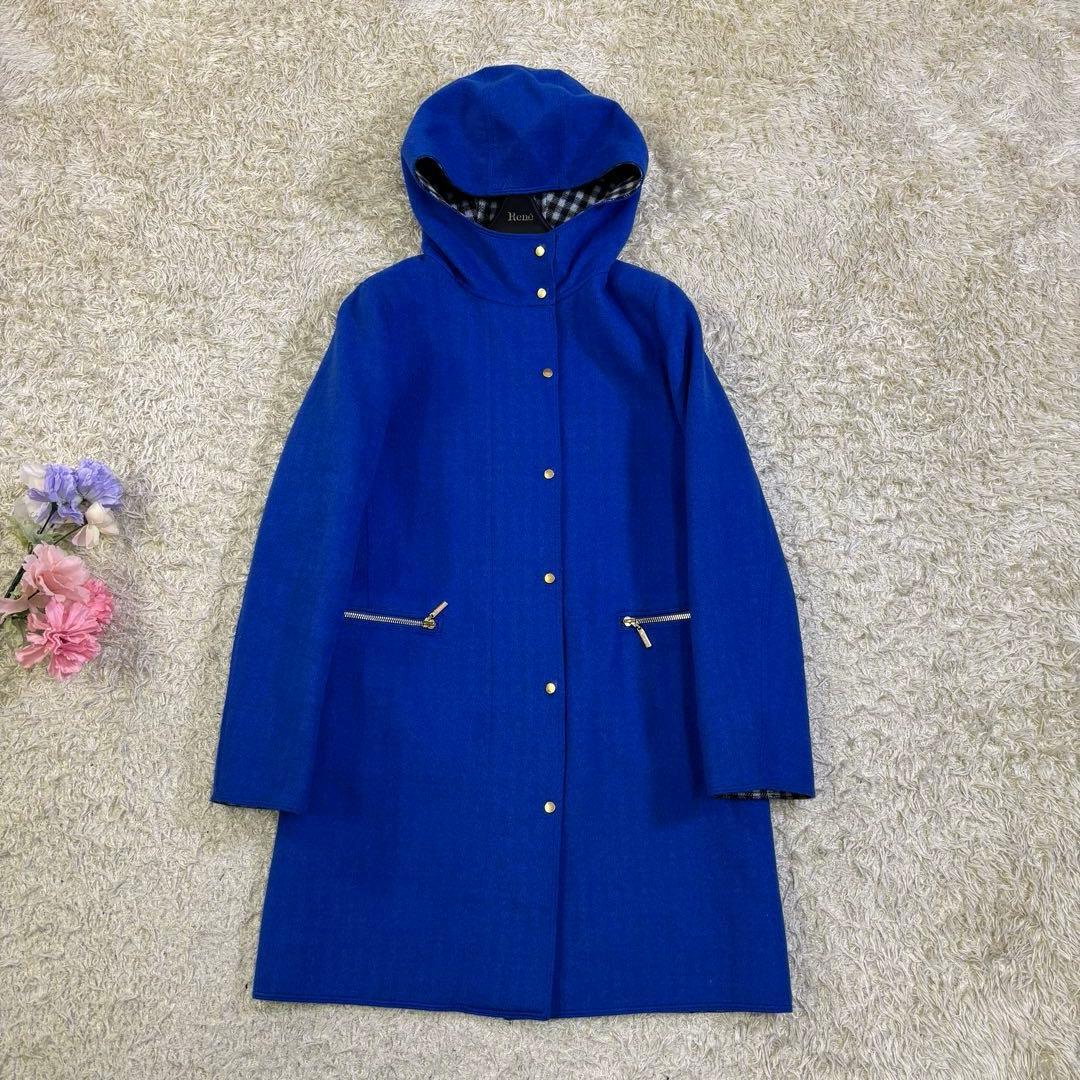 アクアスキュータム　イタリア製生地　ギンガムチェック　ジャンパーコート　8