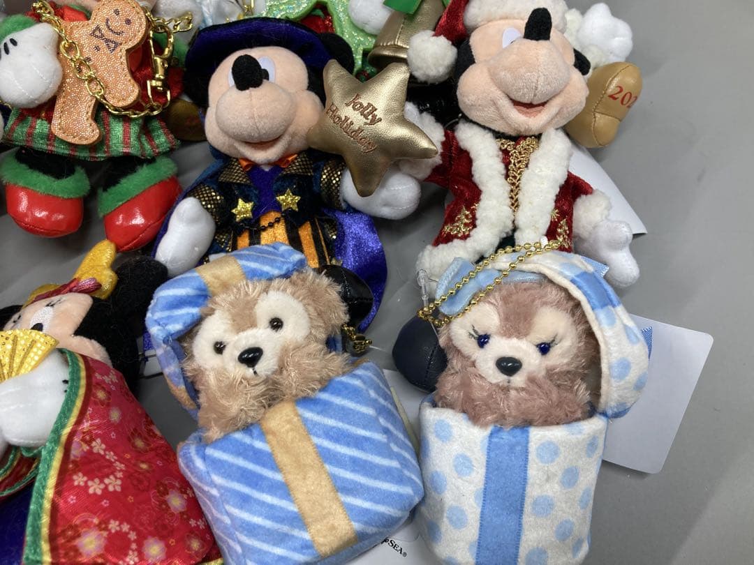 ディズニー タグ付き ぬいぐるみ キーホルダー 12点セット