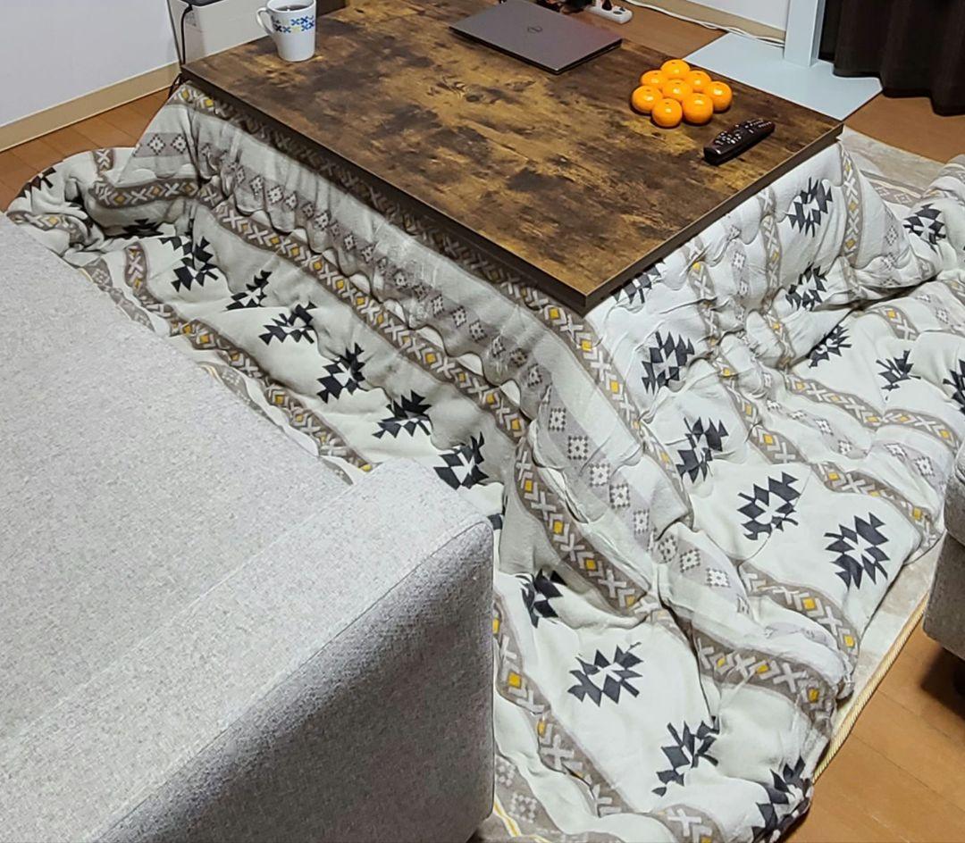 ニトリ こたつ 105×70cm NITORI 美品 ブラウン ローテブル