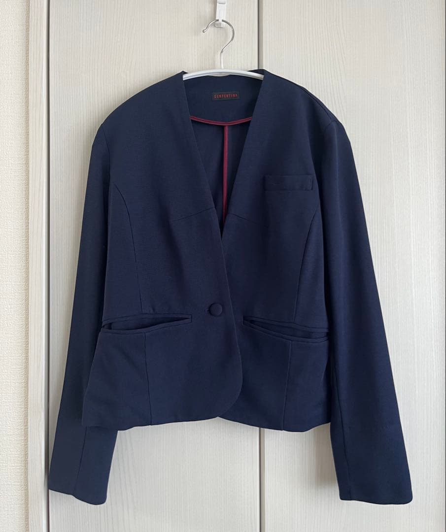【タグなし試着のみ】セルペンティナ パートナージャケット M ネイビー