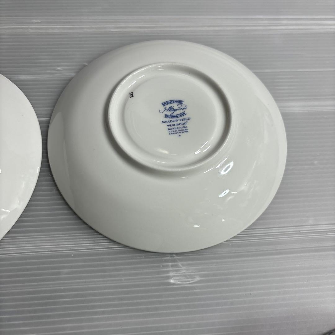  MEADOW FIELD コーヒーカップ2客　四角皿