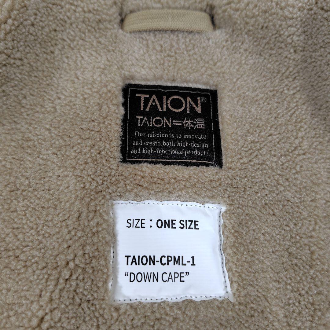 TAION ミリタリー ダウンケープ キルティング TAION-CPML-1