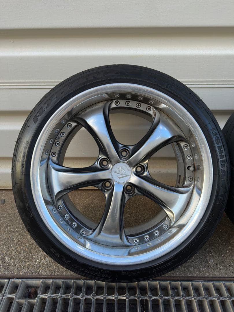 当時物work vs-kf 18インチ 9J＋38 114.3 シバタイヤ