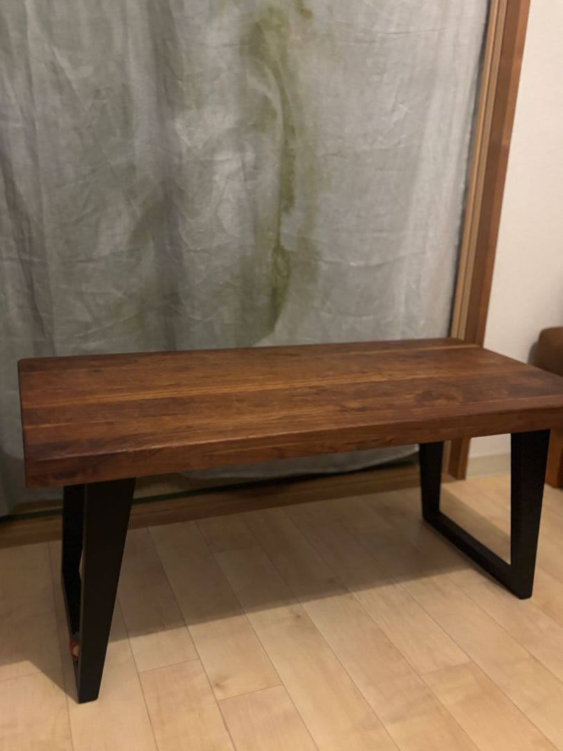 関家具　ログレス2 ダークブラウン木製センターテーブル