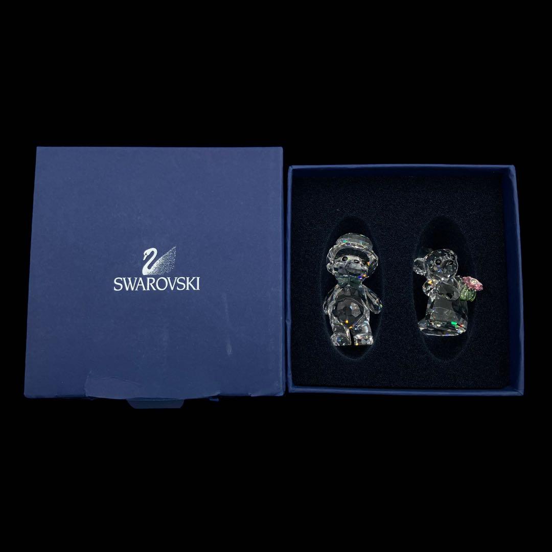 廃盤品　スワロフスキー　クリスベア　あなたと私　ウェディング　結婚式　クリスタル