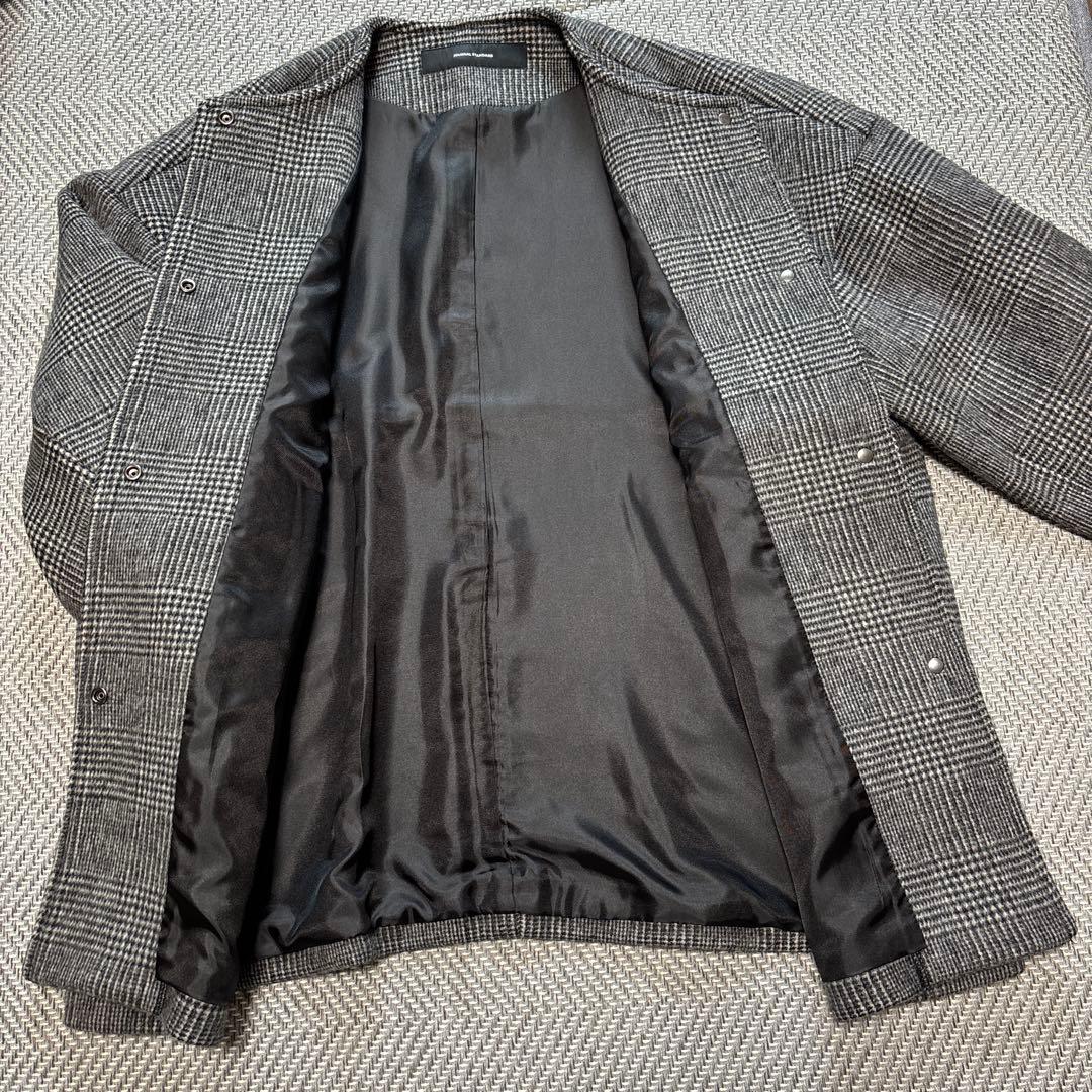 ジャーナルスタンダード スーパー140ビーバーノーカラーショートコート36