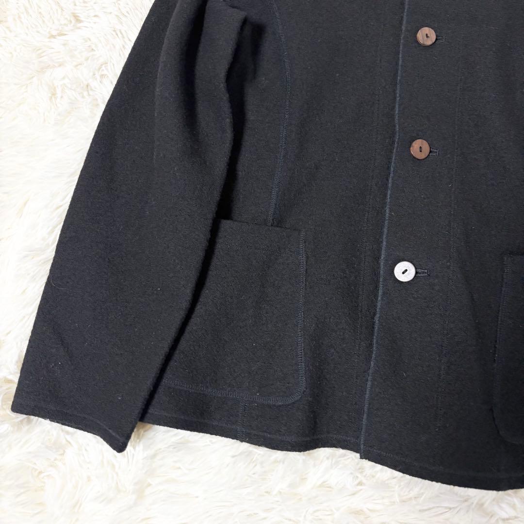 美品✨ヨーガンレール 圧縮ウール ジャケット コート 黒 2way