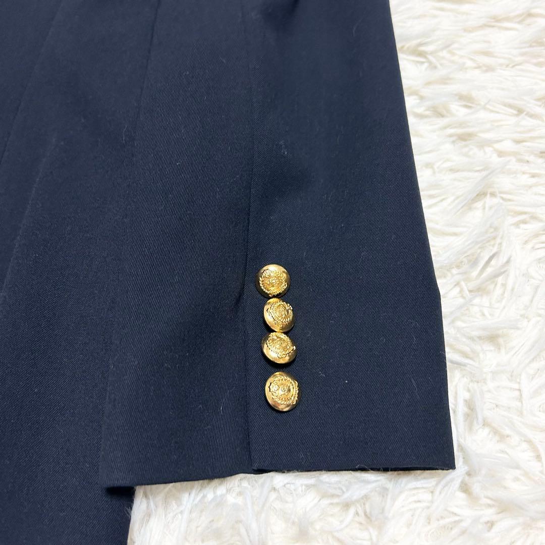 BURBERRYS バーバリー 紺ブレ ダブル テーラード ジャケット ウール